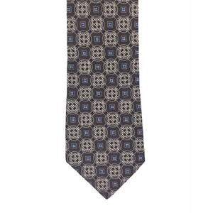 Ted Baker London Men's Gray Blue Medallion Tie